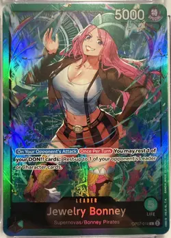 CGC Pristine 10 Jewelry Bonney OP07-019 Starter Deck: GREEN Jewelry Bonney - Image 3