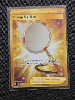 Pokemon Card - Scoop Up Net - SWSH Rebel Clash - Gold Secret Rare 207/192 - M/NM - Image 1