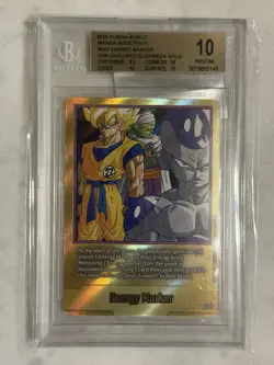 Dragon Ball Super 2025 Energy Marker Manga Booster Son Goku Gold BGS 10 - Image 1