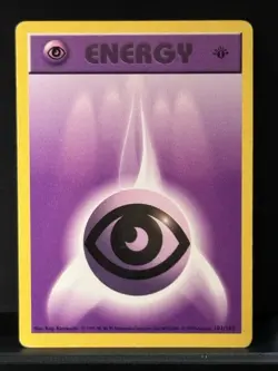 Pokemon Psychic Energy 1st Edition Base Set Shadowless 101/102 Regular 1999 - Image 1