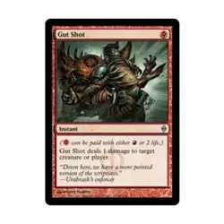 WOTC MtG New Phyrexia Gut Shot (U) NM - Image 1