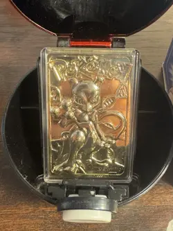 Pokemon 1999 Mewtwo 23K Gold Plated Trading Card W/Ball, Cert, Box Burger King - Image 2