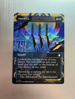Stock Up - 24 - MTG: Secrets of Strixhaven - Borderless - Uncommon - FOIL - Image 1