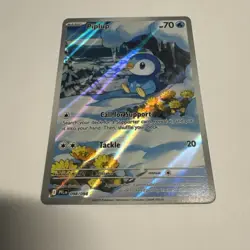 Piplup 098/094 Illustration Rare Pokemon Tcg Phantasmal Flames Mint Condition - Image 2