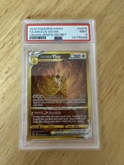 Pokemon TCG Arceus VSTAR Crown Zenith GG70/GG70 Secret Rare PSA 9 - Image 1