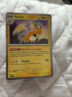 Raichu 019/091 SV: Paldean Fates Pokemon TCG - English NM Holo - Image 1