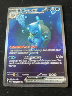 Pokemon TCG - Scarlet & Violet 151 - Blastoise EX 200/165 - pack fresh - Image 1