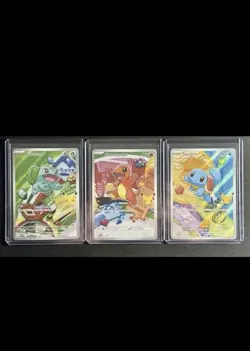 Pokemon First Partner Illustration Collection Series 1 Kanto Gen 1 Starters Set - Image 1