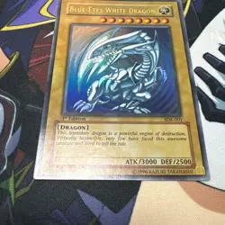 Blue-Eyes White Dragon SDK-001 1st ED Ultra Rare YuGiOh Asian English Holo - Image 3