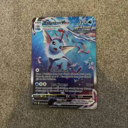 Vaporeon VMAX SWSH182 Black Star Promo JUMBO Pokemon Card TCG NM - Image 1