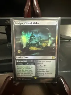 FOIL MIDGAR, CITY OF MAKO (FINAL FANTASY PRERELEASE) Final Fantasy FIN Magic MTG - Image 1