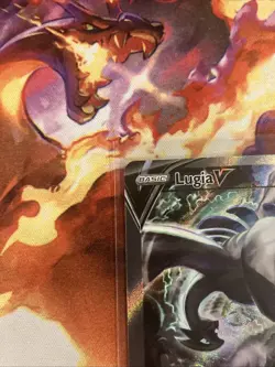 Lugia V 186/195 SWSH Silver Tempest Alt Alternate Art Pokemon LP Light Played OC - Image 4
