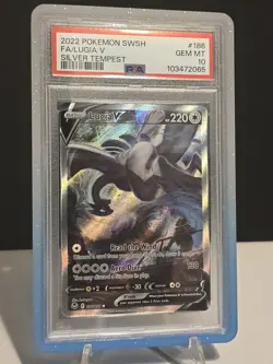 PSA 10 Lugia V ALT ART 186/195 - Silver Tempest 2023 Pokemon *SEE DESCRIPTION* - Image 2