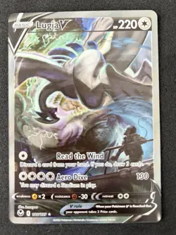 Pokemon TCG Lugia v Alt Art 186/195 Silver Tempest - Image 1