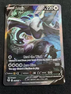 Lugia V 186/195 ( Pokemon Silver Tempest Alt Art ) - Image 1