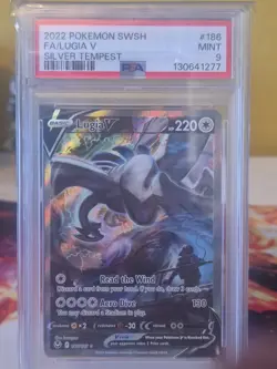 Pokemon TCG: Lugia V 186/195 Silver Tempest Alt Art MINT PSA 9 - Image 1