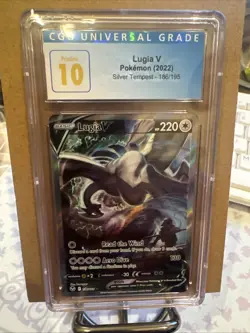 Pokemon TCG Lugia v Alt Art 186/195 Silver Tempest - Image 1