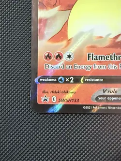 Lances Charizard v SWSH133 Promo Jumbo Raw English Pokemon Card - Image 2