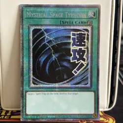 1ST EDITION MYSTICAL SPACE TYPHOON STARLIGHT RARE RA05-EN112 YUGIOH CARD - Image 1