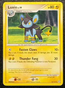 Luxio 52/130 Pokemon Card Diamond & Pearl - Image 1