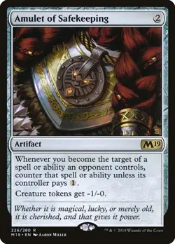 Amulet of Safekeeping - Core Set 2019 | MTG Card - Image 1