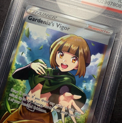2022 POKEMON SWORD & SHIELD ASTRAL RADIANCE FULL ART/GARDENIA'S VIGOR PSA 10 - Image 1