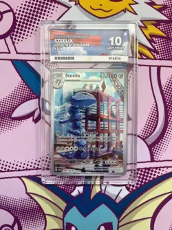 Pokemon TCG - Steelix 208/182 - Illustration Rare - Paradox Rift - Graded ACE 10 - Image 1