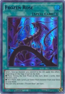 Frozen Rose (Blue) - LDS2-EN119 - Ultra Rare - 1st Edition NM Yugioh Legendary D - Image 1