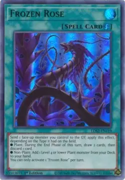 Frozen Rose (Green) - LDS2-EN119 - Ultra Rare - 1st Edition NM Yugioh Legendary - Image 1