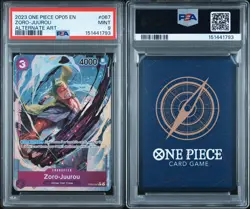 2023 One Piece OP05 Alternate Art #067 Zoro-Juurou PSA 9 - Image 2