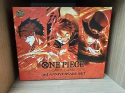 One Piece TCG Japanese 3rd Anniversary Box Supplies Set English - NO PROMO CARDS - Image 1