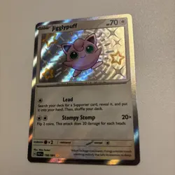 Pokemon TCG Jigglypuff Card SV Paldean Fates 198/091 NM/M Condition Baby Shiny - Image 2