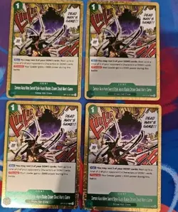 One Piece TCG OP12-037 R Demon Aura X4 Playset Card Game CCG English - Image 1