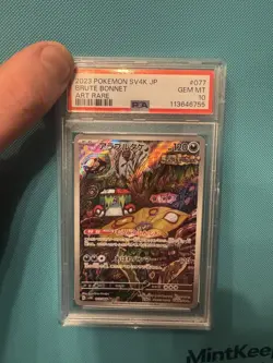 PSA 10 Brute Bonnet AR 077/066 sv4K Ancient Roar Pokemon Card Japanese 2023 - Image 1