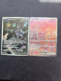 Pokemon Scarlet & Violet Mew EX and Mewtwo Promo Cards unsealed - Image 1