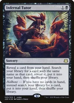 Infernal Tutor - Foil Promo Judge Gift Cards LP MTG - Image 1