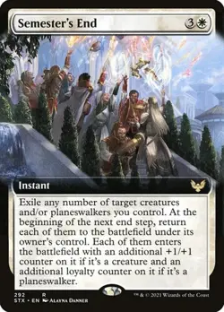 Semester's End - Foil Extended Art STX LP MTG - Image 1
