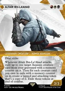 Altair Ibn-La'Ahad - Foil Extended Art Showcase Assassin's Creed LP MTG - Image 1