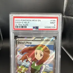 2023 Pokemon MEW 151 Daisy’s Help #195 Ultra Rare EN Graded PSA 9 - Image 2
