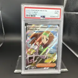 2023 Pokemon MEW 151 Daisy’s Help #195 Ultra Rare EN Graded PSA 9 - Image 4