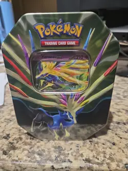Pokemon TCG: Azure Legends Xerneas ex Tin sealed FAST SHIPPING - Image 1