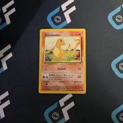 Charmander 046/102 Base Set Regular Pokemon TCG - LP - Image 1