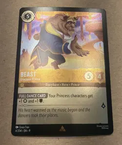 Disney Lorcana Beast Gracious Prince 4/204 FOIL Rare - Image 2