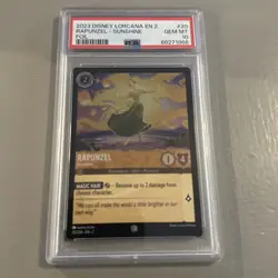 2023 Disney Lorcana En 2 Rapunzel Sunshine #20 FOIL PSA 10 GEM MINT - Image 1
