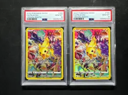 2 SEQUENTIAL PSA 10 Gem Mint💎PIKACHU CROWN ZENITH FA Secret Rare SWSH 160/159 - Image 1