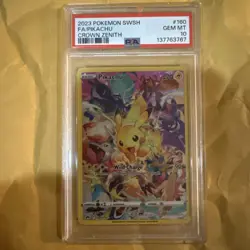 PSA 10 PIKACHU 160/159 - SWSH CROWN ZENITH FULL ART SECRET RARE HOLO - GEM MINT - Image 1