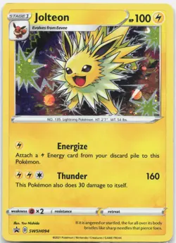 Jolteon Promo SWSH: Sword & Shield Promo Cards SWSD Lightning Holofoil SWSH094 2 - Image 1