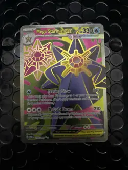 Mega Starmie Ex Perfect Order Pokemon Card 102/088 Ultra Rare Near Mint UK - Image 1