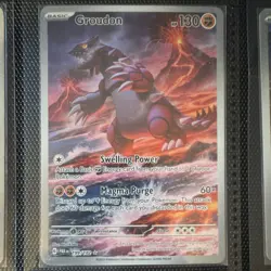 Pokemon Groudon 199/182 PAR Basic Card 2023 Regular English TCG - Image 1