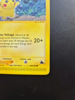 Pikachu 84/144 Skyridge Non Holo Pokemon Card 2003 - Image 4